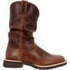 Rocky Rosemary Women's Western Boot, BROWN, M, Size 8 RKW0402